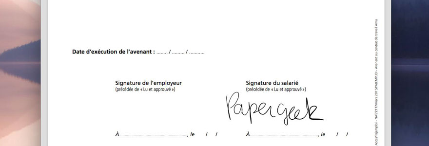 Signature électronique de document PDF